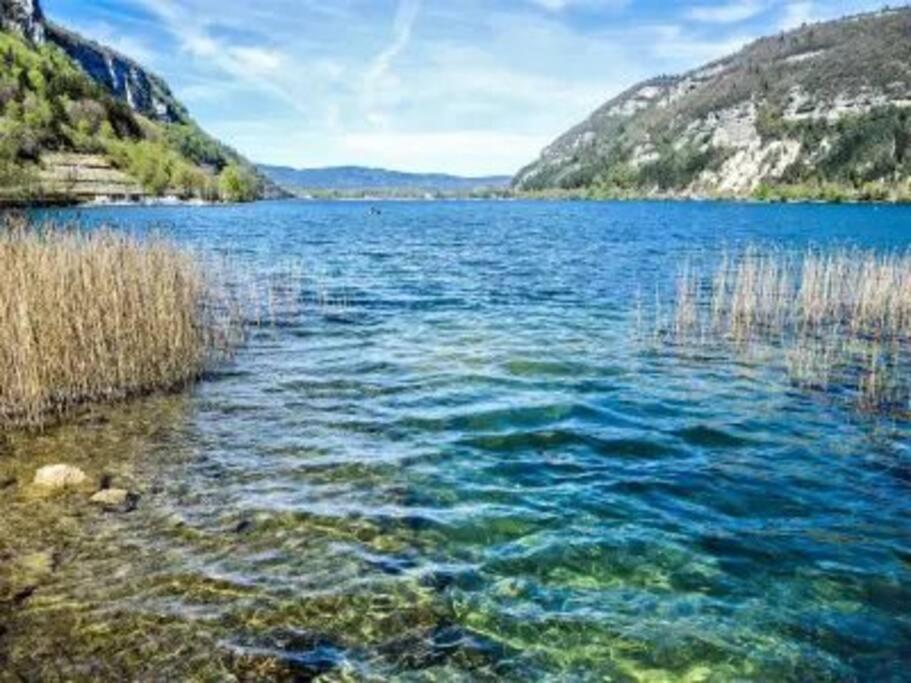 Joli Appartement En Face De Lac Nantua Exterior foto